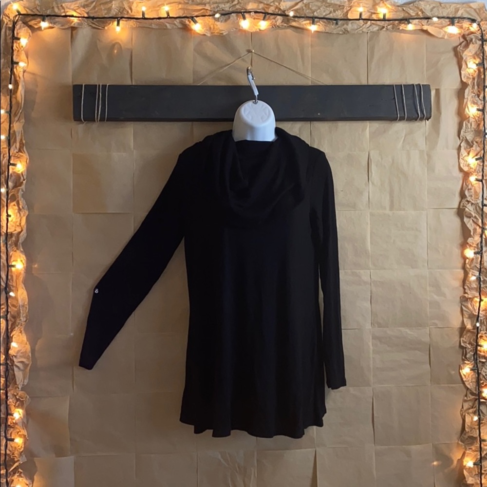 Cable&Gauge Long Sleeve Turtle Neck with Scarf